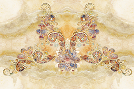 金色大理石花纹背景图