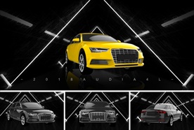 奥迪a4l汽车模型