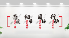 励志标语企业文化墙