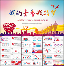 共青团青年志愿者团委PPT