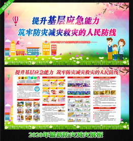 防灾减灾宣传栏 防灾减灾展板