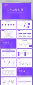 紫色大气工作总结汇报商务PPT