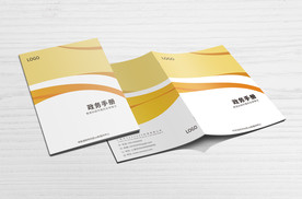 黄色商务画册封面