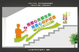 医院楼道文化墙