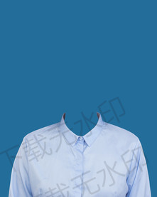 证件照蓝色衬衫