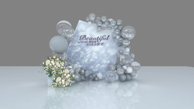 气球派对生日合影