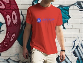 衣服短袖logo样机