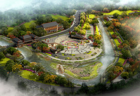 旅游景区效果图