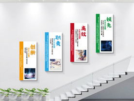 企业文化墙展板