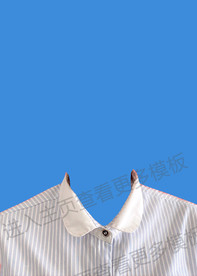 证件照条纹衬衫