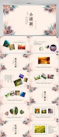文艺极简小清新工作总结PPT