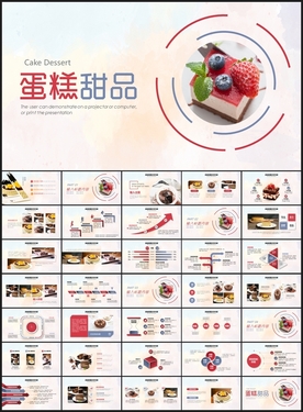 甜品蛋糕点心慕斯ppt