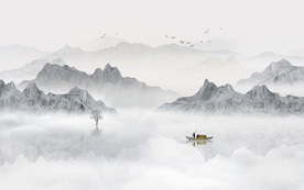 新中式意境山水画