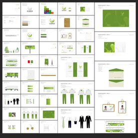 绿色生物科技VI模板