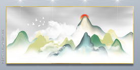 山水挂画