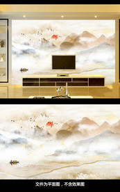 大理石山水背景