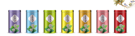 茉莉花茶罐装包装设计组合