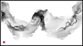 抽象意境水墨画