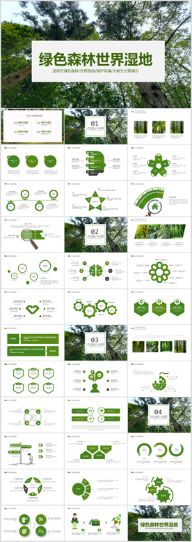 环保节能文明城市低碳环保PPT