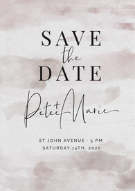 轻奢手绘水彩婚礼海报迎宾海报