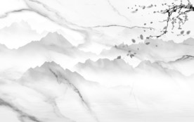 爵士白意境唯美山水 TIF分层