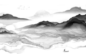 画意意境高端山水 TIF分层