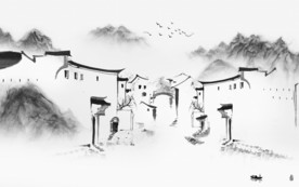 江南大气唯美山水 TIF分层