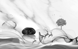 高档意境唯美山水 TIF分层