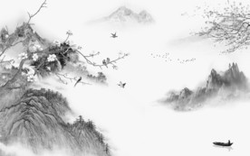 高端 简约唯美山水 TIF分层