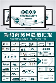 乘风破浪工作总结PPT模板