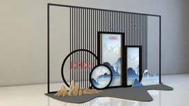 中式背景墙 新中式