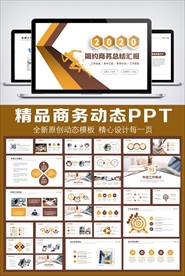 2020金色商务工作总结汇报