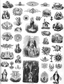 教堂圣经人物葡萄酒纹饰