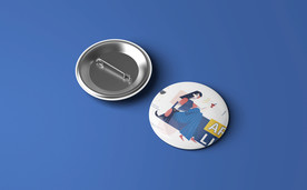 高端文创产品贴图胸章样机