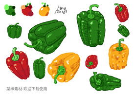 菜椒素材设计