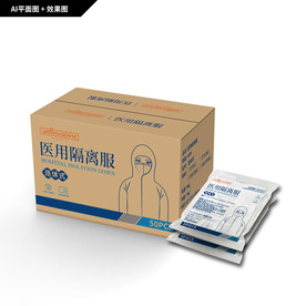 防护服包装 隔离服包装箱