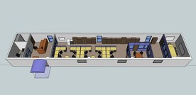 草图大师模型办公室布局