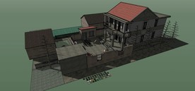 草图大师模型老房子