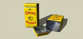 草图大师模型铝食品盒