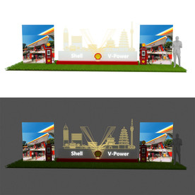 加油站美陈装置设计图