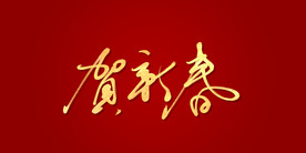 贺新春艺术书法字