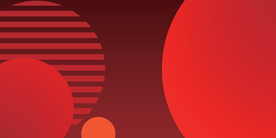 通用红色背景圆形图案舞台背景图