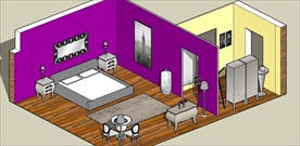 草图大师模型家装模型1居室