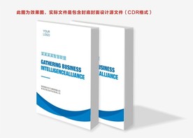 蓝色封面 简约封面 商务封面