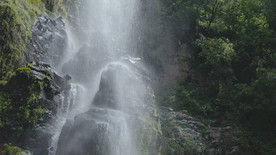 瀑布 水流 大山
