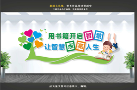 阅览室文化墙 阅览室