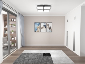 现代背景墙 卧室室内设计摄影墙