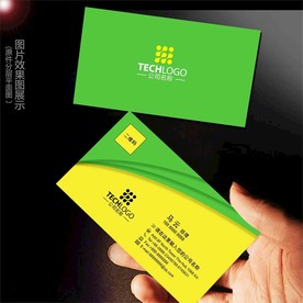 绿色名片 名片卡片