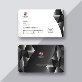 高档黑色名片