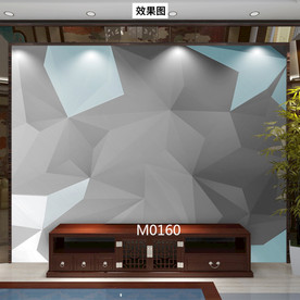 几何 三角 背景墙 轻奢